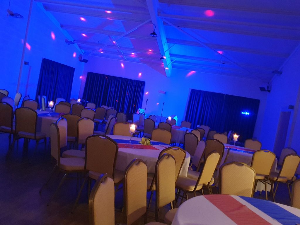 Our function room in Bury ready for our Eurovision/Abba night